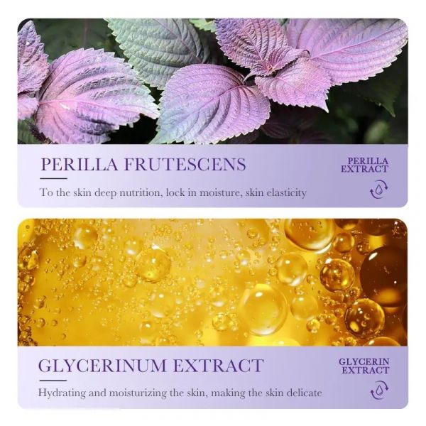 Moisturizing and rejuvenating face cream with perilla extract, 60 gr.